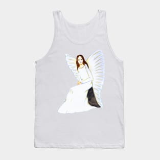 Angelic Blessings to all- White Tank Top